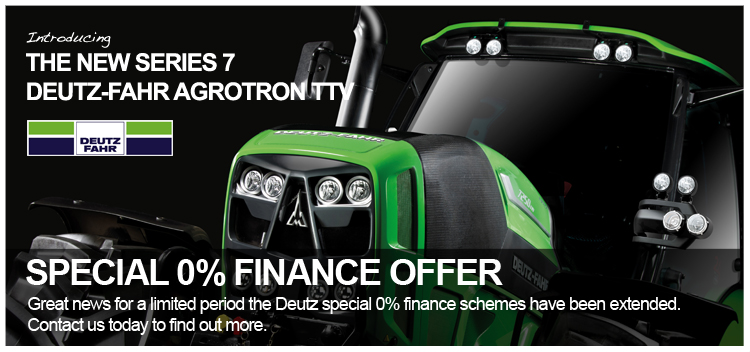 introducing the new series 7 deutz fahr agrotron ttv tractor 0% Finance offer